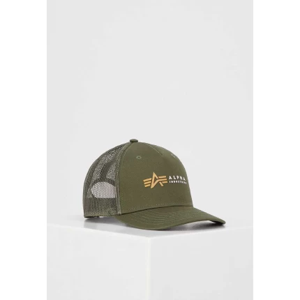 106901 142 alpha industries alpha label trucker cap 001