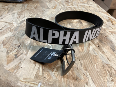 kožni KAIŠ ALPHA embossed printed