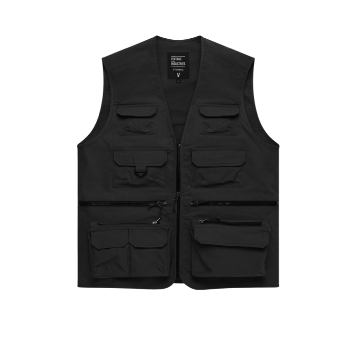 fishing vest blk