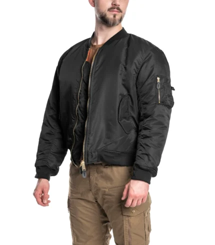 jakna mfh ma1 black crna bomber fajerka 3 #03552 4 5