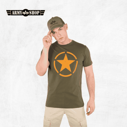 majica Alpha Industries Star zelena
