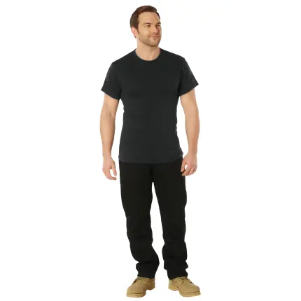 majica rothco kratak rukav jednobojna black 6989 3