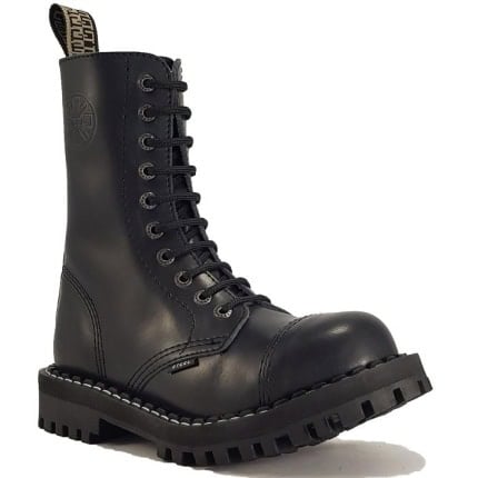 martinke Steel-Boots STEEL jednobojne kožne