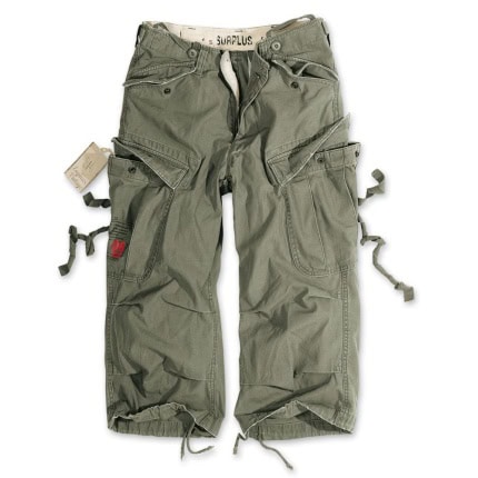 pantalone 3/4 Surplus engineer crna zelena – Zelena S