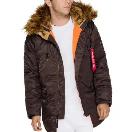 polarna jakna Alpha N3b Slimfit – Braon M