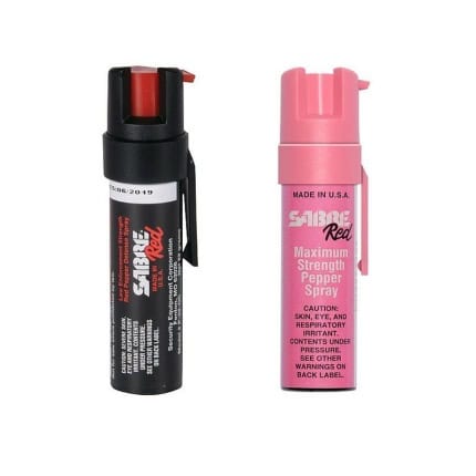 Sabre Red biber sprej suzavac sa klipom crni roze