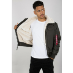 jakna alpha b15 3 tt sa krznom black olive 198122 5