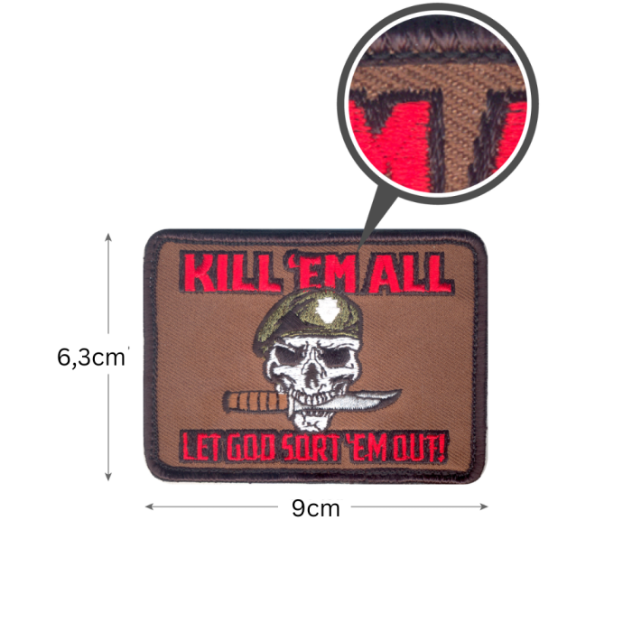 amblem rothco kill em all #73197 1