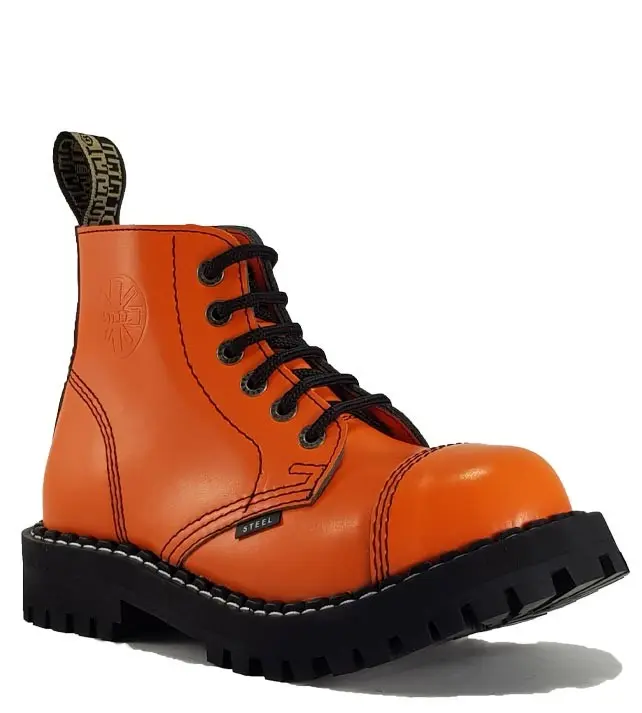 cizme steel boots poluduboke 6 poci orange 1 cizme steel boots poluduboke 6 poci orange 1