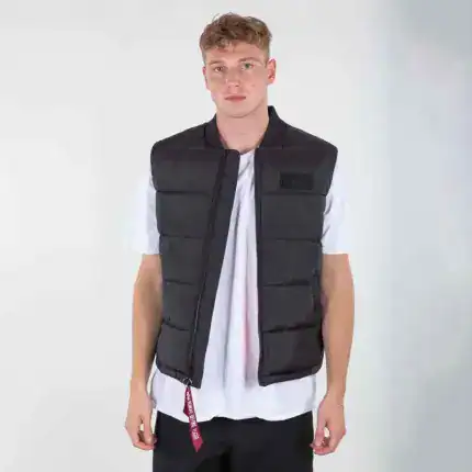 Crni muški prsluk Alpha Industries Puffer Vest
