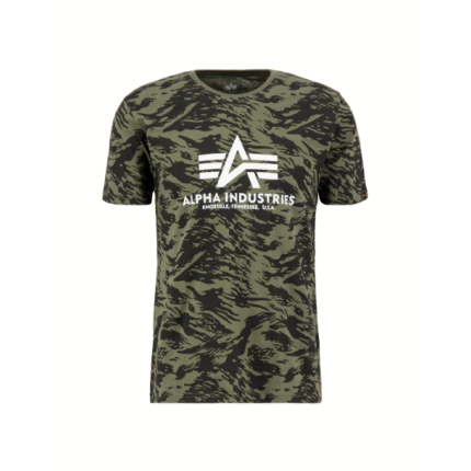 majica alpha basic t camo #100501c 634 brushstroke green