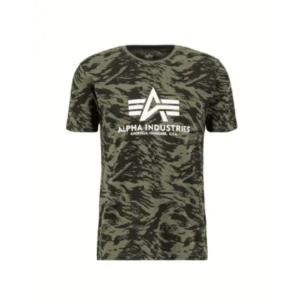majica alpha basic t camo #100501c 634 brushstroke green