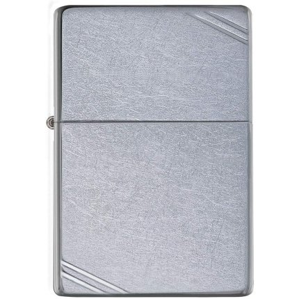 Zippo Vintage with Slashes Street Chrome Pocket Lighter #267 2