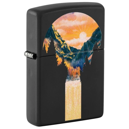 upaljač zippo mountain waterfall design #48676 1