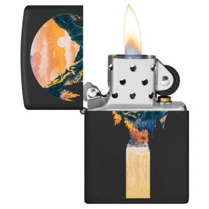 upaljač zippo mountain waterfall design #48676 3