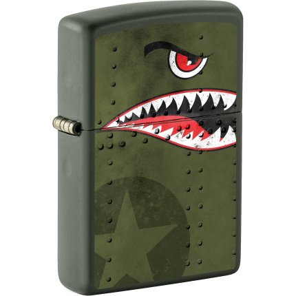 zippo upaljač borbeni avion zubi ajkule
