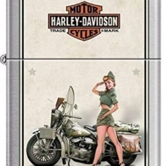 upajac zippo harley davidson wwii army pinup