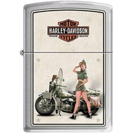upajac zippo harley davidson wwii army pinup