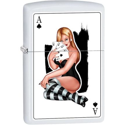 Zippo upaljač Pin-up girl four ace of spades