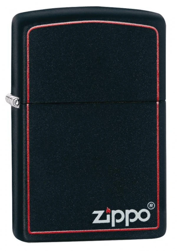 upaljac zippo matte black red 2