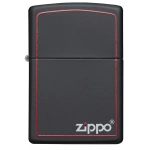 upaljac zippo matte black red 3