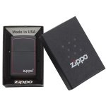 upaljac zippo matte black red 6