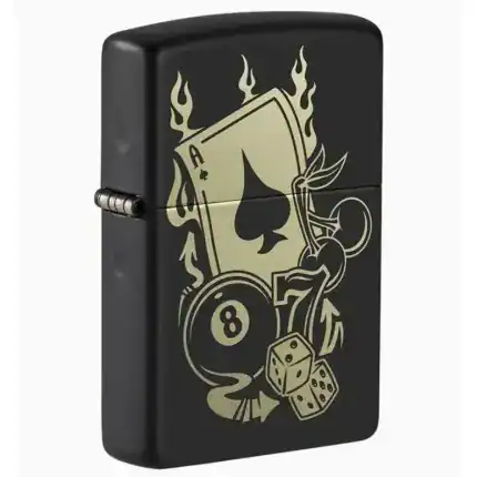 Zippo upaljač Gambling design crni