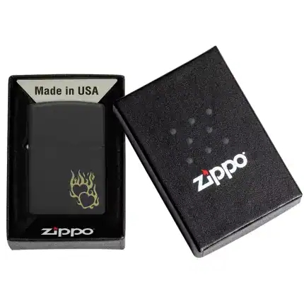 Upaljac Zippo Fire Heart Design #46004 Black OS 3