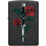 Upaljac Zippo Rose Knife Dragger tattoo #49778 Black OS 2