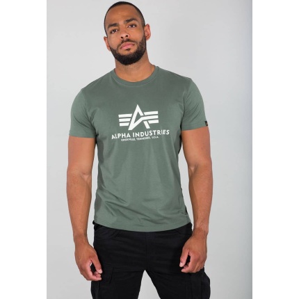 majica alpha industries basic #100501 432 vintage green