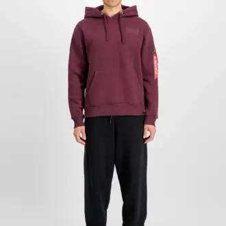 duks alpha backprint hoodie #178318 DARK CHERRY BORDO 2
