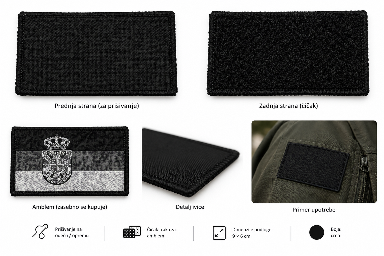 Black Velcro Patch Base Product Showcase Black Velcro Patch Base Product Showcase