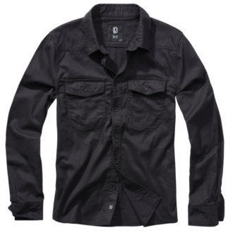 kosulja brandit flannel shirt long sleeve black