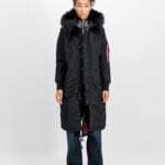 ženska jakna Alpha Industries Long Fishtail crna