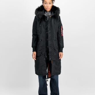 ženska jakna Alpha Industries Long Fishtail crna