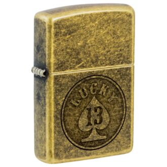 Zippo Lucky 13 Antique Brass upaljač