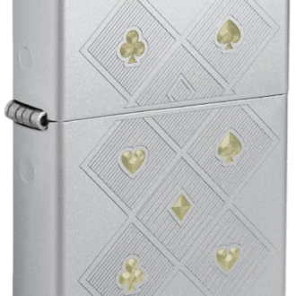 Zippo Poker Pattern upaljač satin chrome