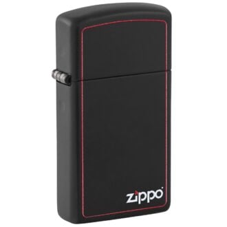 Zippo upaljač 1618ZB Slim Black and Red sa Zippo logom