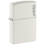 Zippo upaljač 214ZL White Matte sa Zippo logom