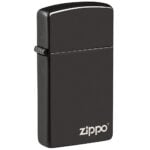 Zippo upaljač 28123ZL Slim Ebony sa Zippo logom