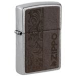 Zippo upaljač 46920 Leather Emblem braon