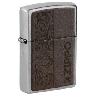 Zippo upaljač 46920 Leather Emblem braon