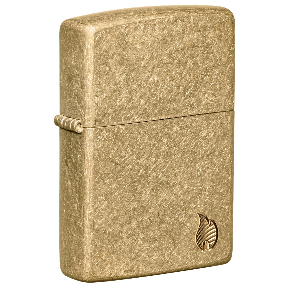 Zippo upaljač Armor Tumbled Brass Zippo upaljač Armor Tumbled Brass