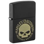 Zippo upaljač Harley-Davidson Skull crni